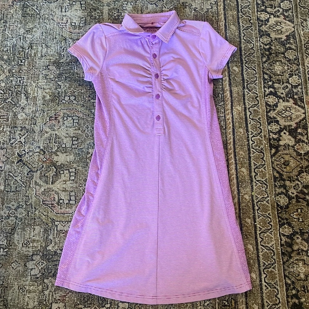 Prana Short Sleeve Cinched Bodice Polo Style Short Sleeve Travel Dress size XS